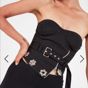 For Love and Lemons Parker Bustier Top SZ M